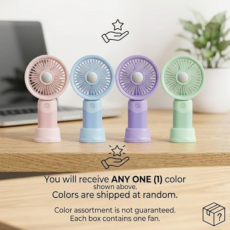 Ventilateur Portable Rechargeable avec support téléphone
